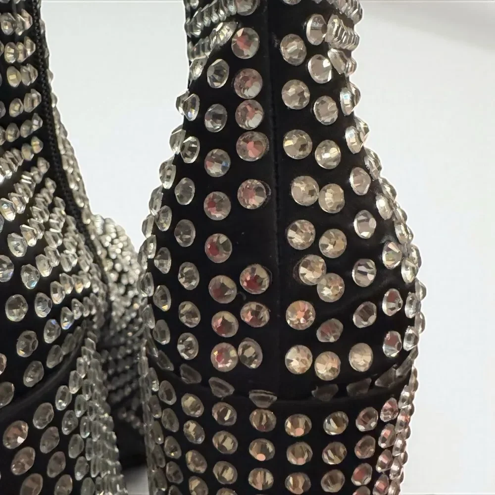 Steve Madden Cobra Platform Rhinestone Boots